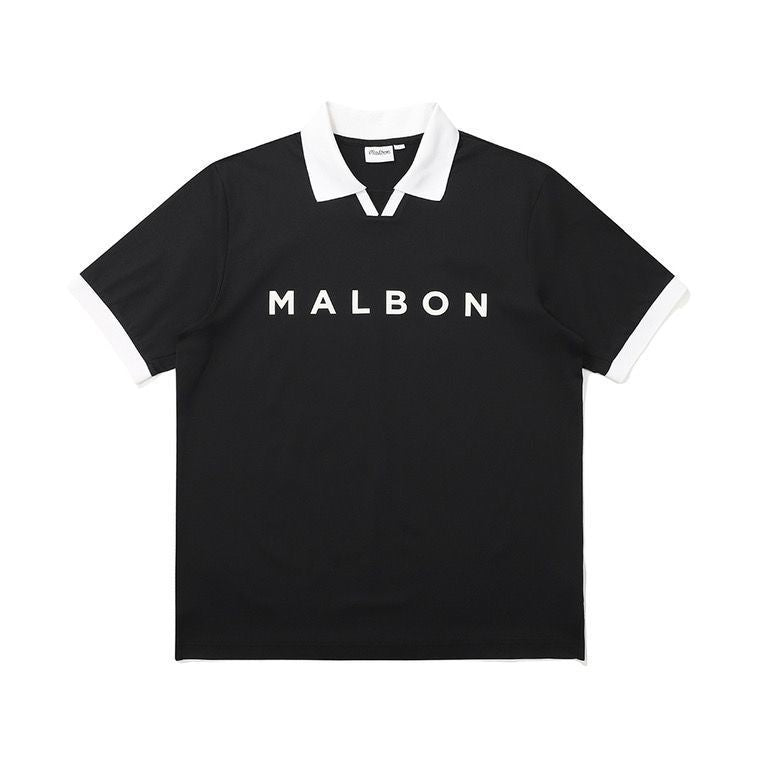 Malbon Korea 2025 Summer New Men's Golf Polo T-Shirt Short Sleeve
