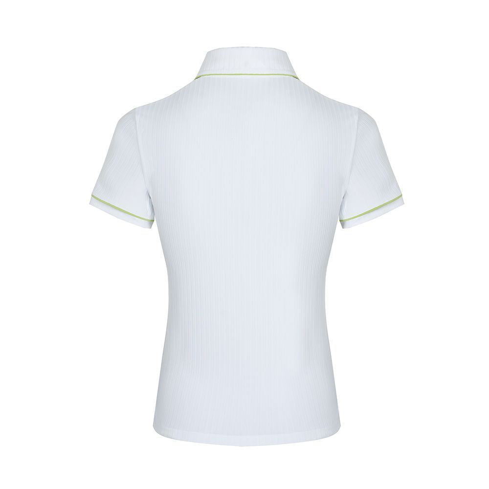 Malbon Korea New 2025 SS Women's Anna Short-Sleeve Polo Shirt slim high stretch breathable top