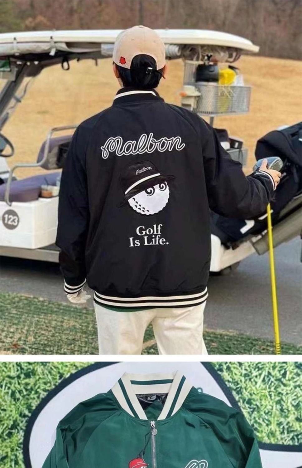 MALBON Korea original Men's Stadium Jacket AW Golf Jacket Outerwear