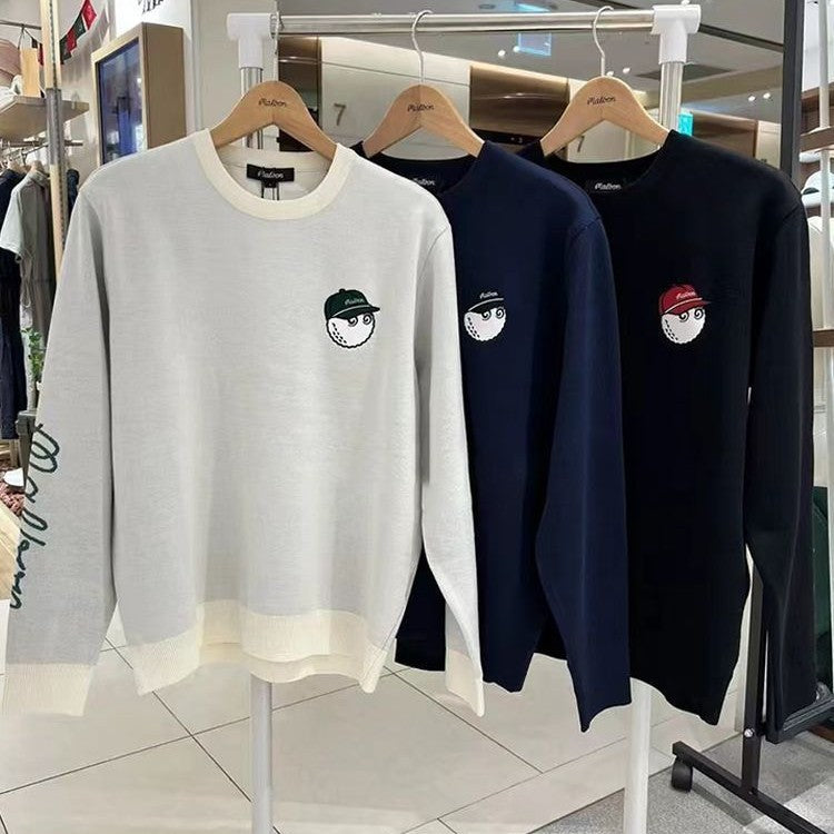 Malbon Korea Men Buckets Point Basic Sweater shirt