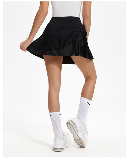 Double Pleated Multi-Sports Skirt, Plus-Sizes for Spring