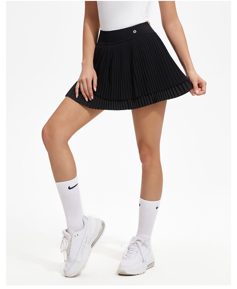 Double Pleated Multi-Sports Skirt, Plus-Sizes for Spring