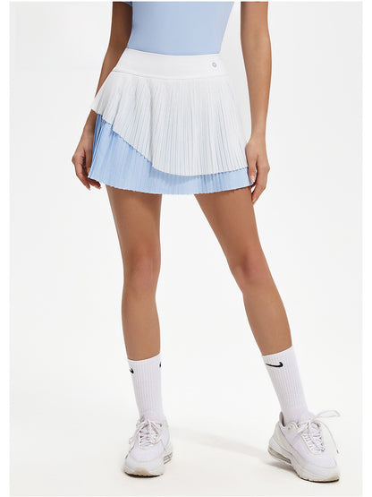 Double Pleated Multi-Sports Skirt, Plus-Sizes for Spring