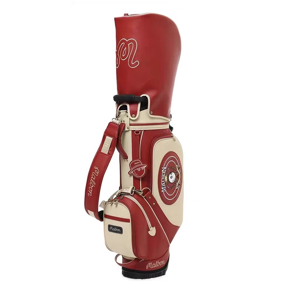 MALBON Korea 2025 Limited Edition Newtro Heritage Stand Bag Lightweight Waterproof Caddy Golf Bag