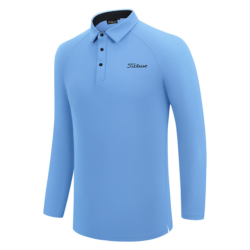 TITLEIST Korea Men Basic Long-Sleeve Polo T-shirt