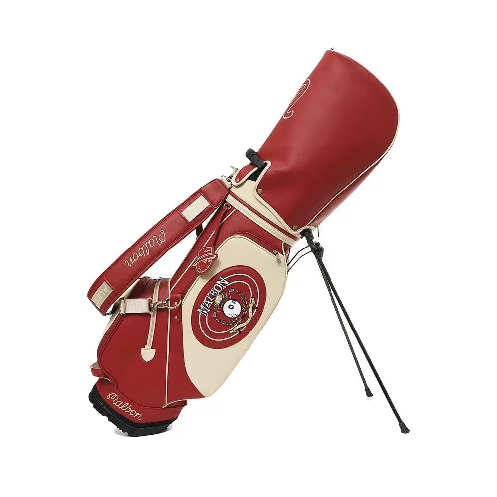 MALBON Korea 2025 Limited Edition Newtro Heritage Stand Bag Lightweight Waterproof Caddy Golf Bag