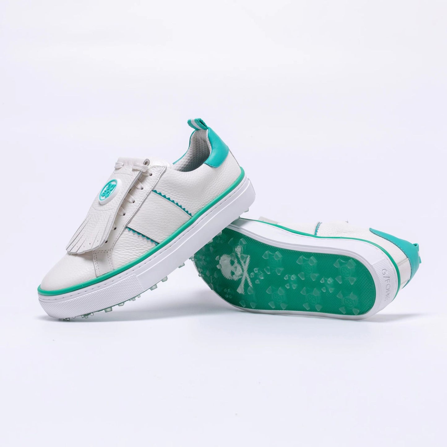 G/FORE Korea Limited Edition DURF Leather Kiltie Two-Tone Golf Shoes for Women waterproof sneakers