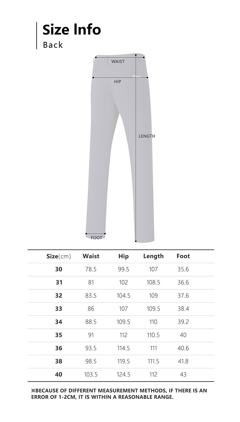 Titlelist Korea Men's Trousers SS Slim Fit Stretch Golf Pants