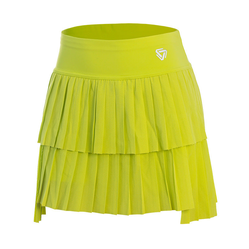 GREEN STAR Women's Double Layer Pleated Golf Skirt