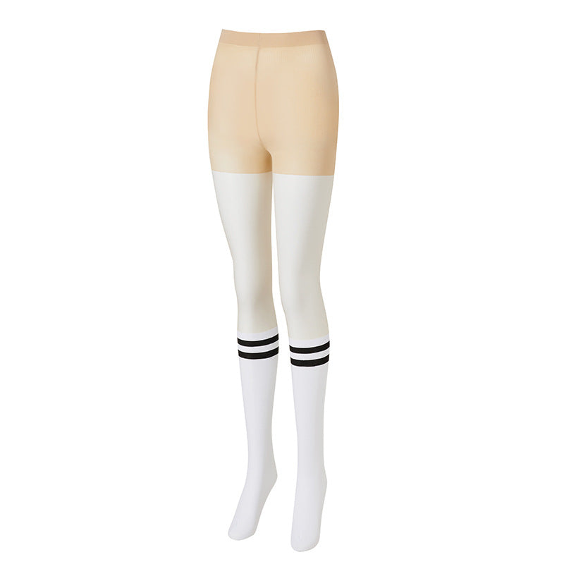 Celebrity Golf 2-In-1 Golf Tights, leggings + half stockings, sunscreen leggings, sports stretch tights & socks attached