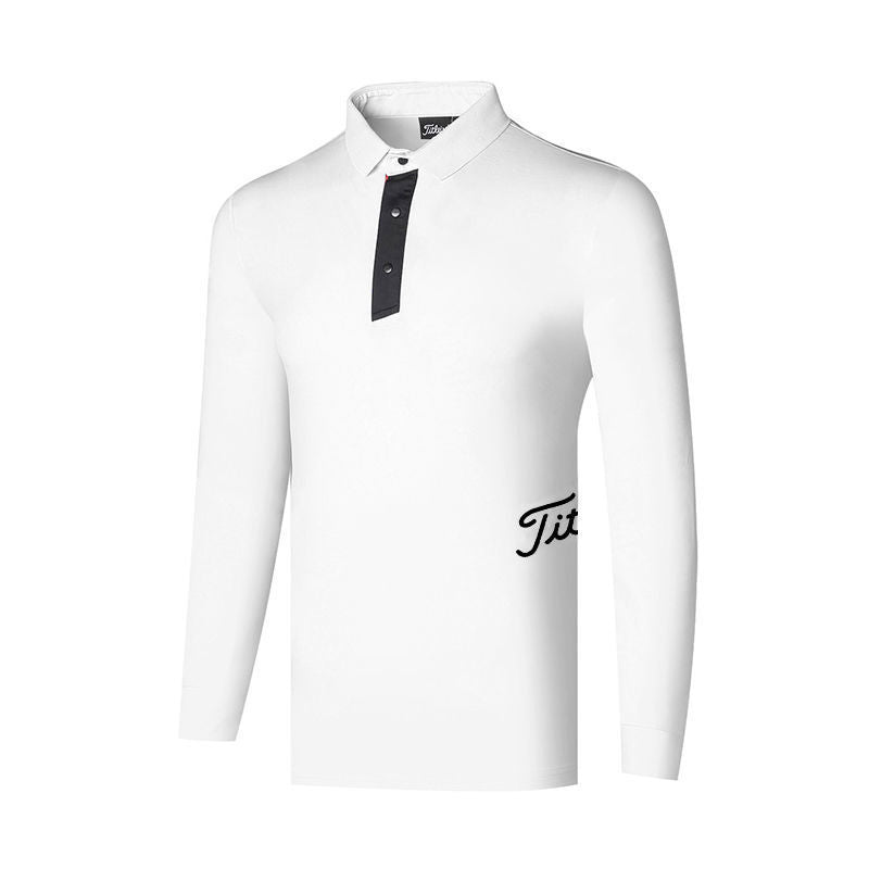 TITLIEST Korea Men Classic Golf Polo T-Shirt  FW Long Sleeve