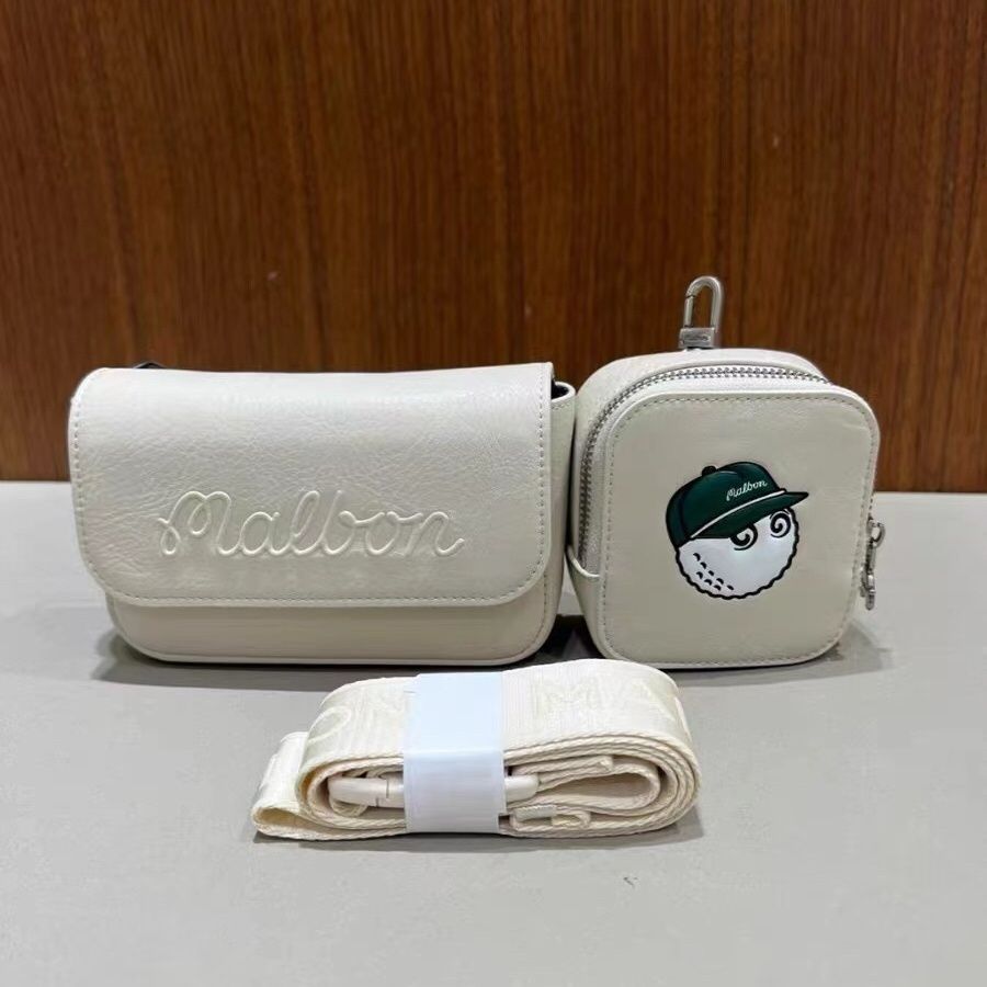 MALBON Korea Women Two-Pocket Belt Bag Golf Waist Bag Accessories