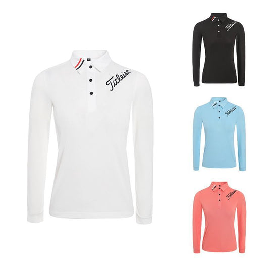 TITLEIST Women Long-Sleeve Shirt FW Golf Apparel Spring T-Shirt Quick Dry Slim Fit Top