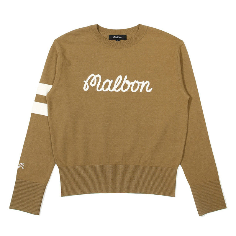 MALBON Korea Women Sweater FW long-sleeved mid-thickness knitwear shirt