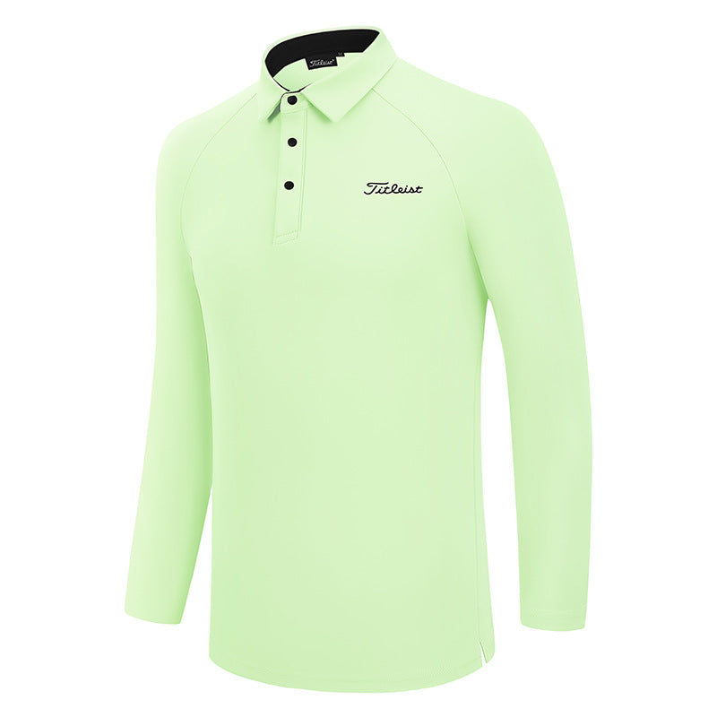 TITLEIST Korea Men Basic Long-Sleeve Polo T-shirt