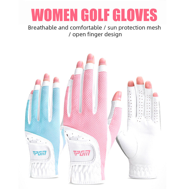 PGM Ladies Golf Gloves Fingerless Gloves Set (Left & Right Hands)