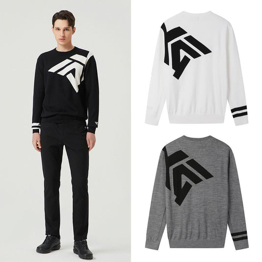 PXG Korea Men Knit Sweater Round Neck Top Shirt