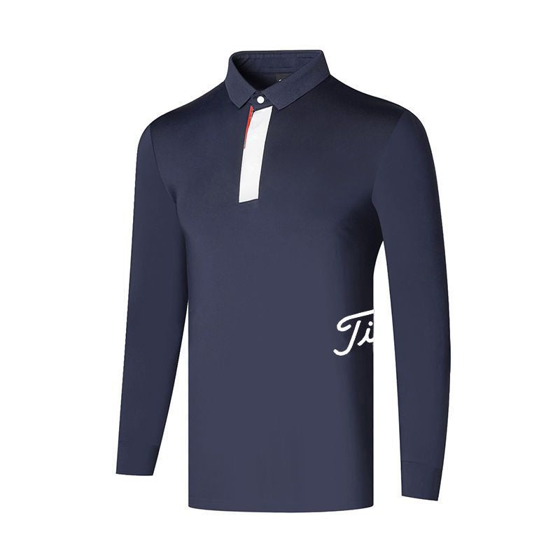 TITLIEST Korea Men Classic Golf Polo T-Shirt  FW Long Sleeve