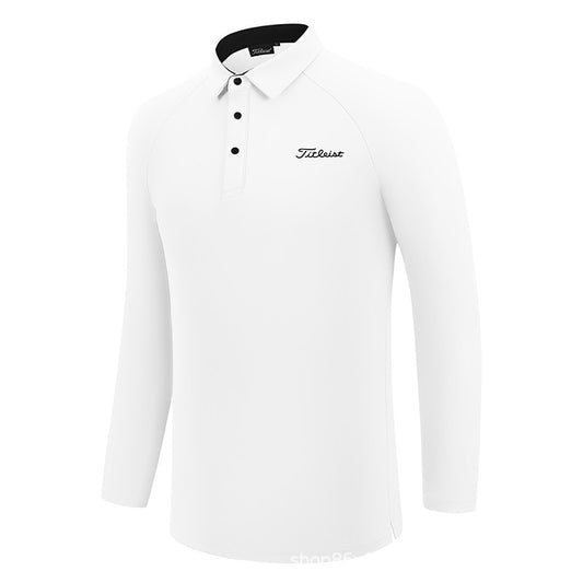 TITLEIST Korea Men Basic Long-Sleeve Polo T-shirt