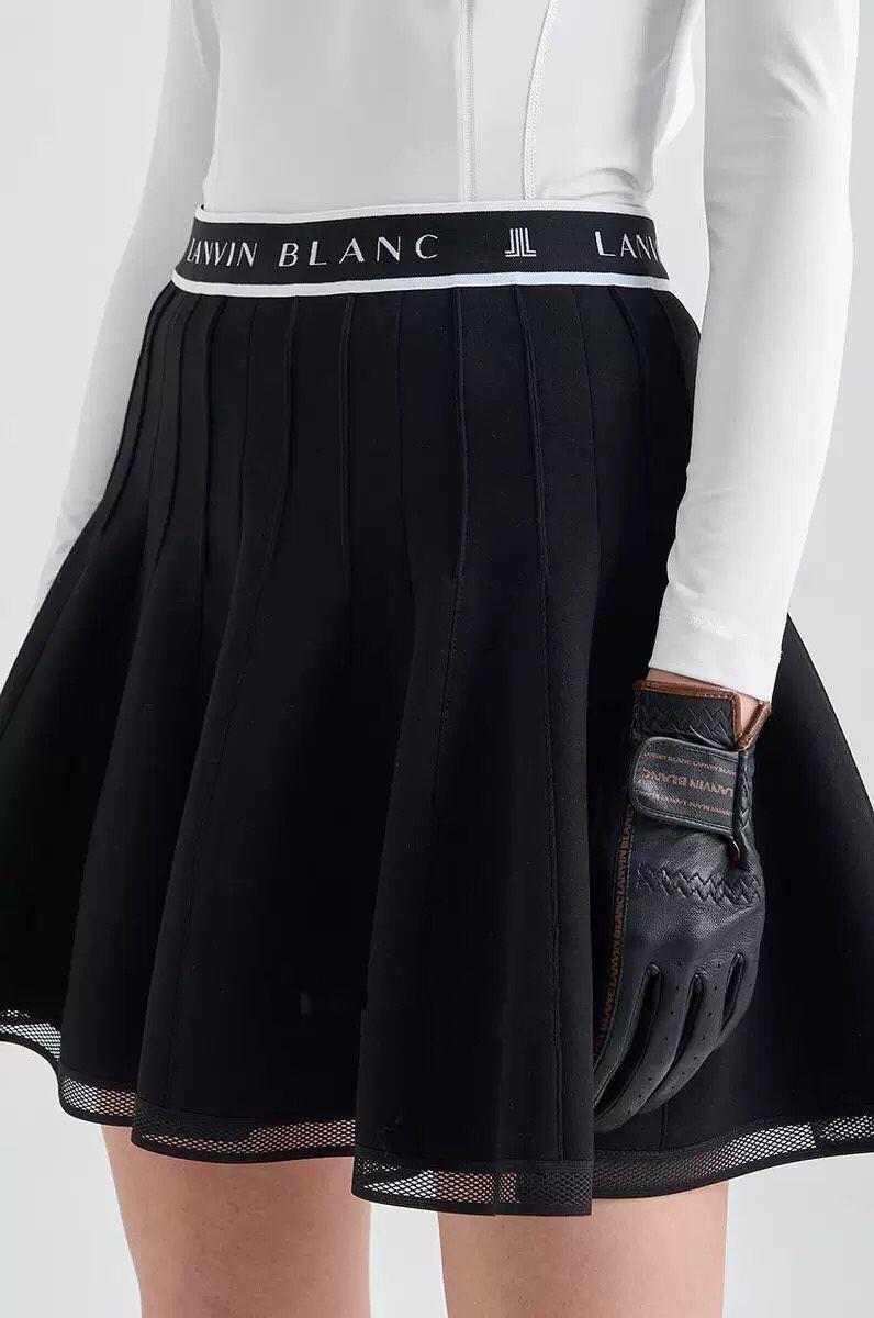 LANVIN BLANC Korea Luxury Golf Wear Women Knit Skirt