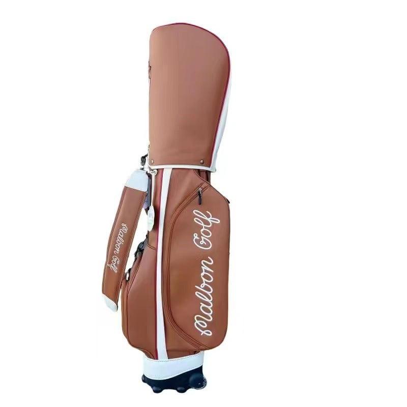 MALBON Korea Performance Trolley Caddie Golf Bag with Wheels Lightweight Korean PU Waterproof