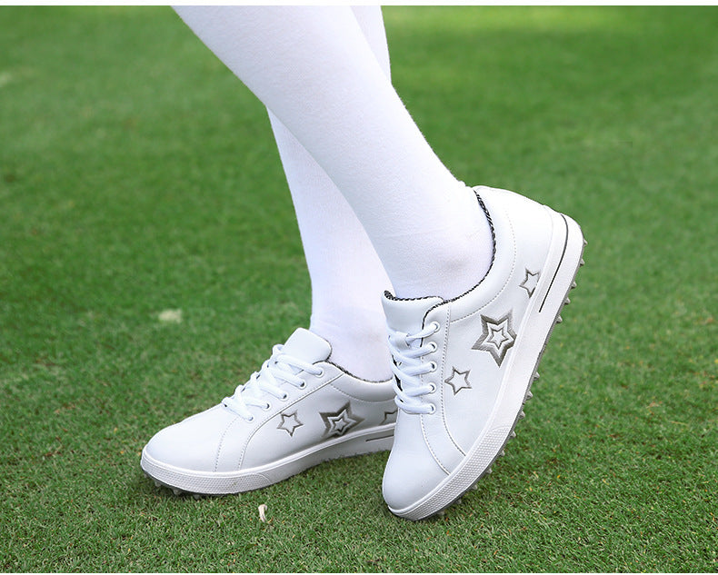 GREEN STAR Women's Golf Shoes Waterproof stud-less ladies casual golf shoes