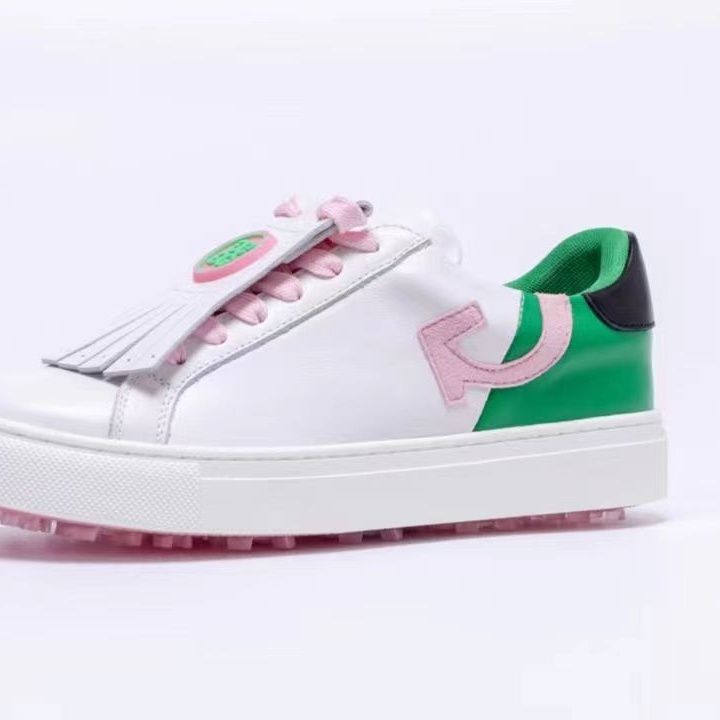 G/FORE Korea Limited Edition DURF Leather Kiltie Two-Tone Golf Shoes for Women waterproof sneakers