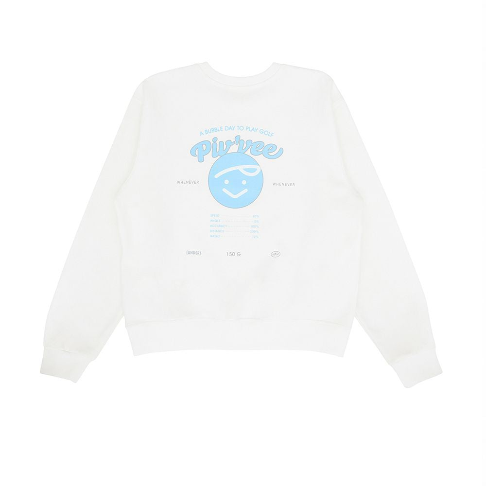 Pivvee Korea Women's Long Sleeved Crew Neck Golf Sweatshirt Cotton