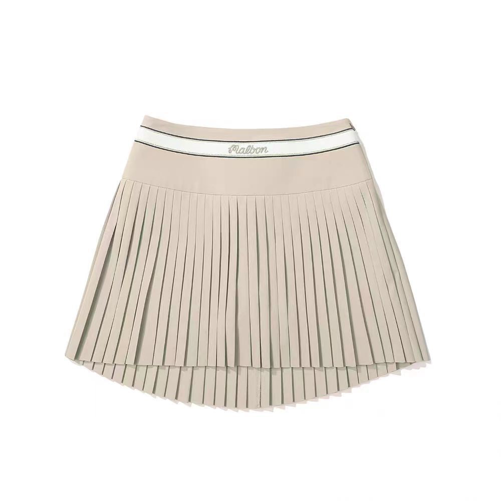 MALBON Korea 24 Women's Golf Pleated Skirt Anti-Wrinkle Light Breathable