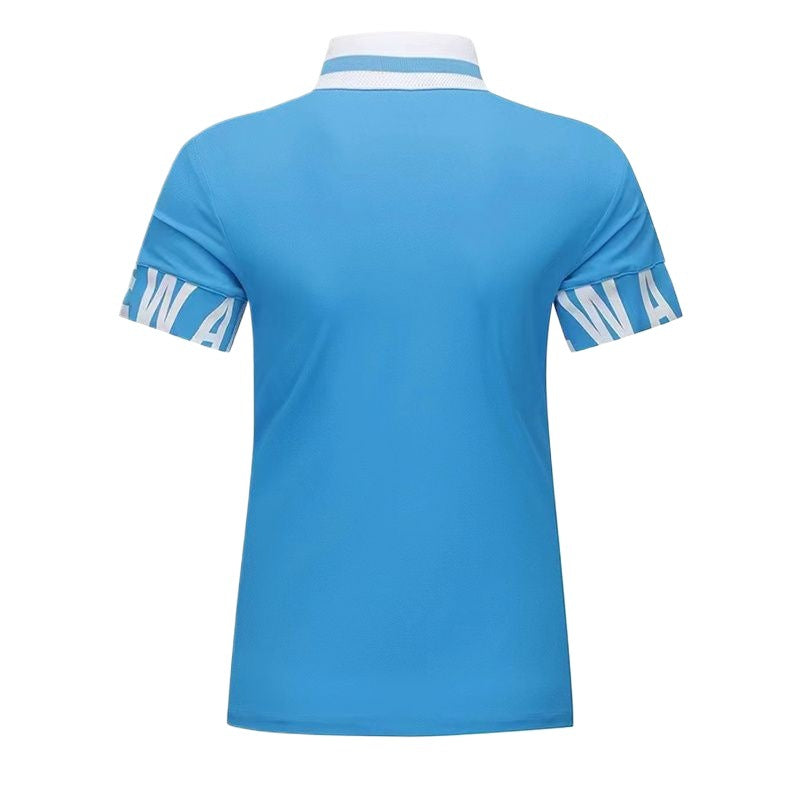 ANEW Golf Korea Summer Women's Short Sleeve T-Shirt Jersey Top Polo Golf Shirt