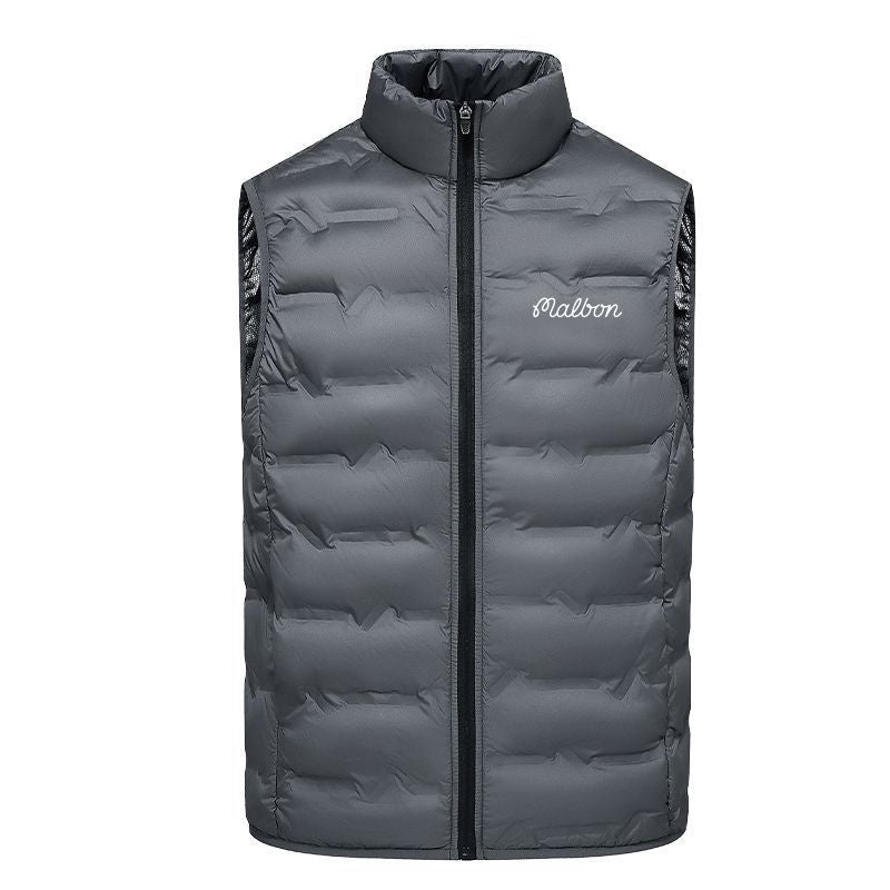 MALBON Golf Korea Men FW Duck Down Vest Thermal Lock Temperature