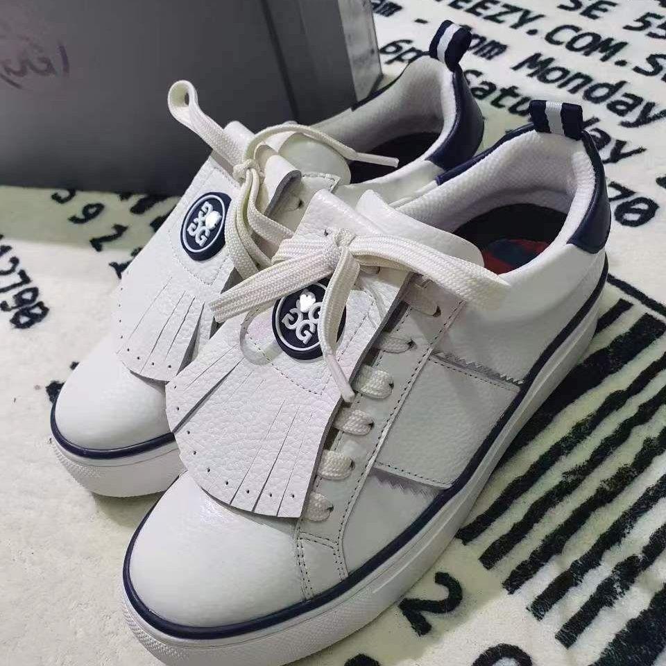 G/FORE Korea Kiltie DURF Golf Shoes for Women signature style leather White color