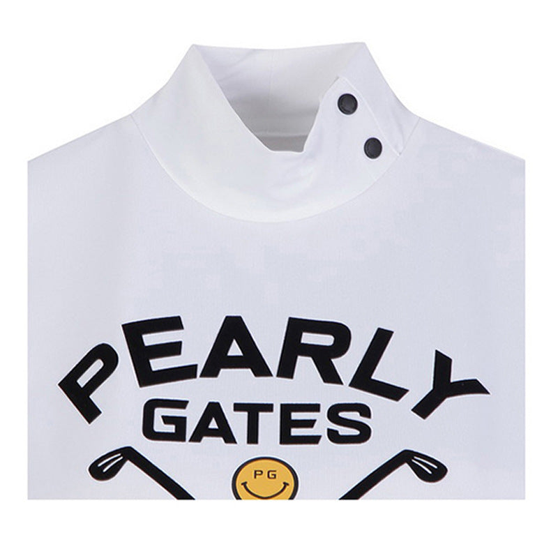 PEARLY GATES Golf Women Long Sleeve Turtle Neck Quick Dry Slim Shirt