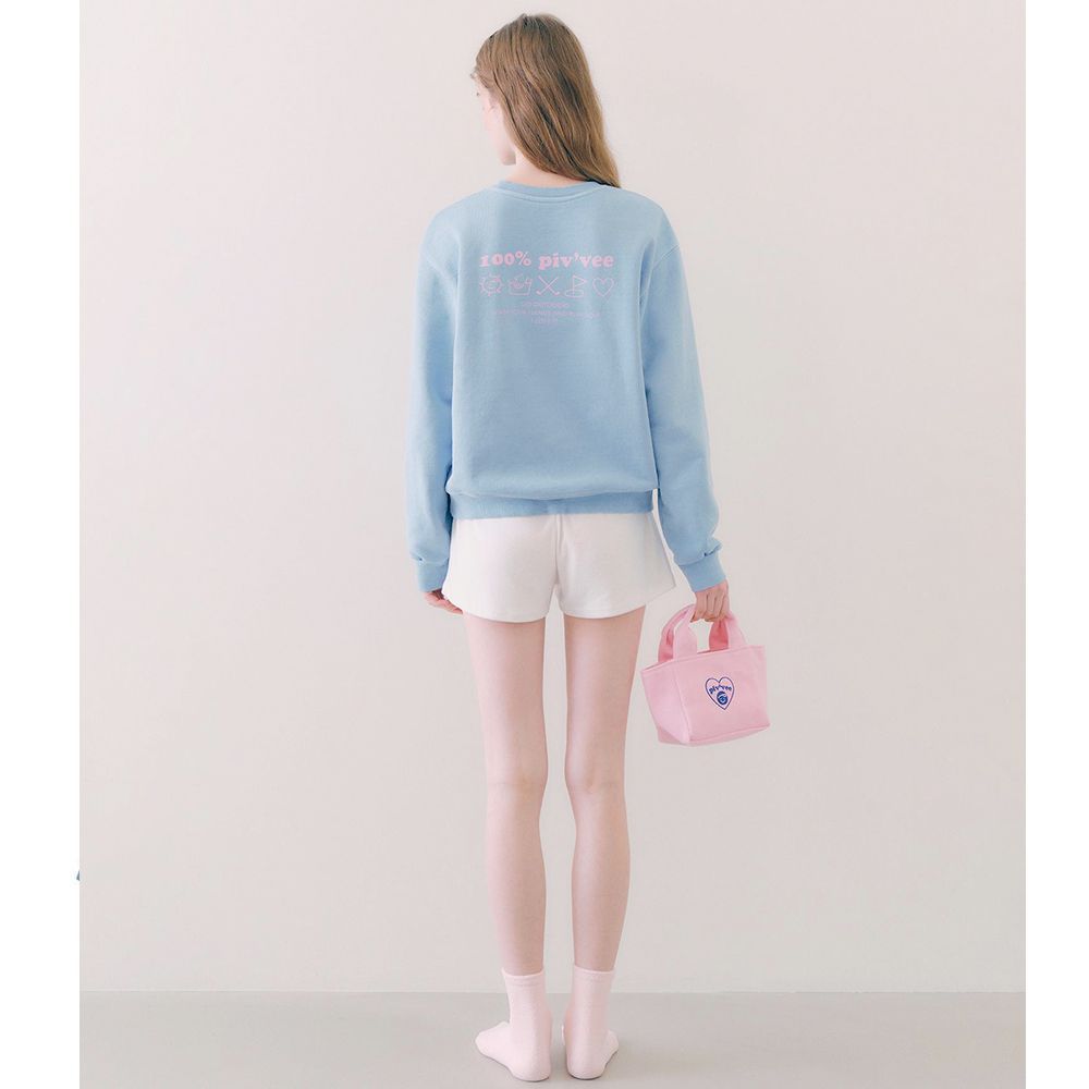 Pivvee Korea Women's Long Sleeved Crew Neck Golf Sweatshirt Cotton