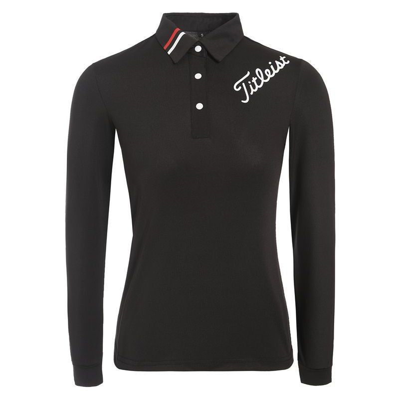 TITLEIST Women Long-Sleeve Shirt FW Golf Apparel Spring T-Shirt Quick Dry Slim Fit Top