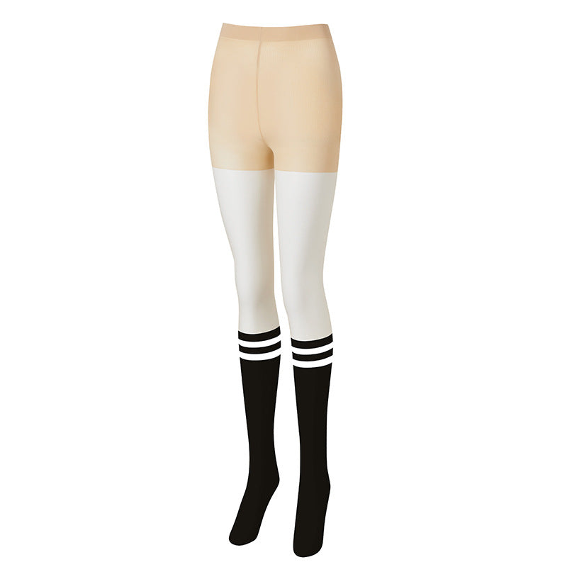 Celebrity Golf 2-In-1 Golf Tights, leggings + half stockings, sunscreen leggings, sports stretch tights & socks attached