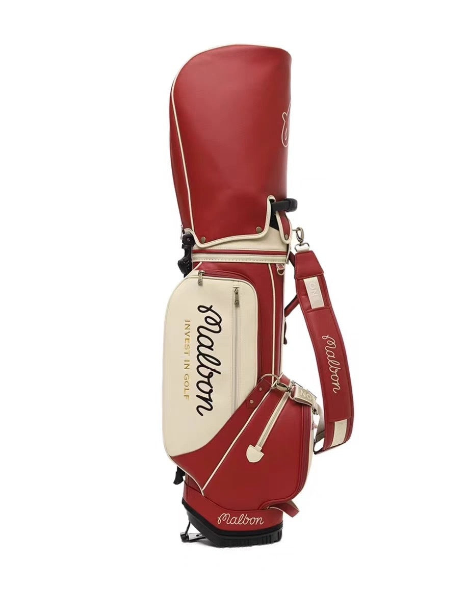 MALBON Korea 2025 Limited Edition Newtro Heritage Stand Bag Lightweight Waterproof Caddy Golf Bag