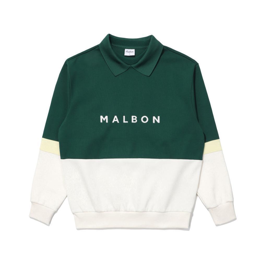 MALBON Korea Men's Collar Long Sleeve Sweatshirt Top