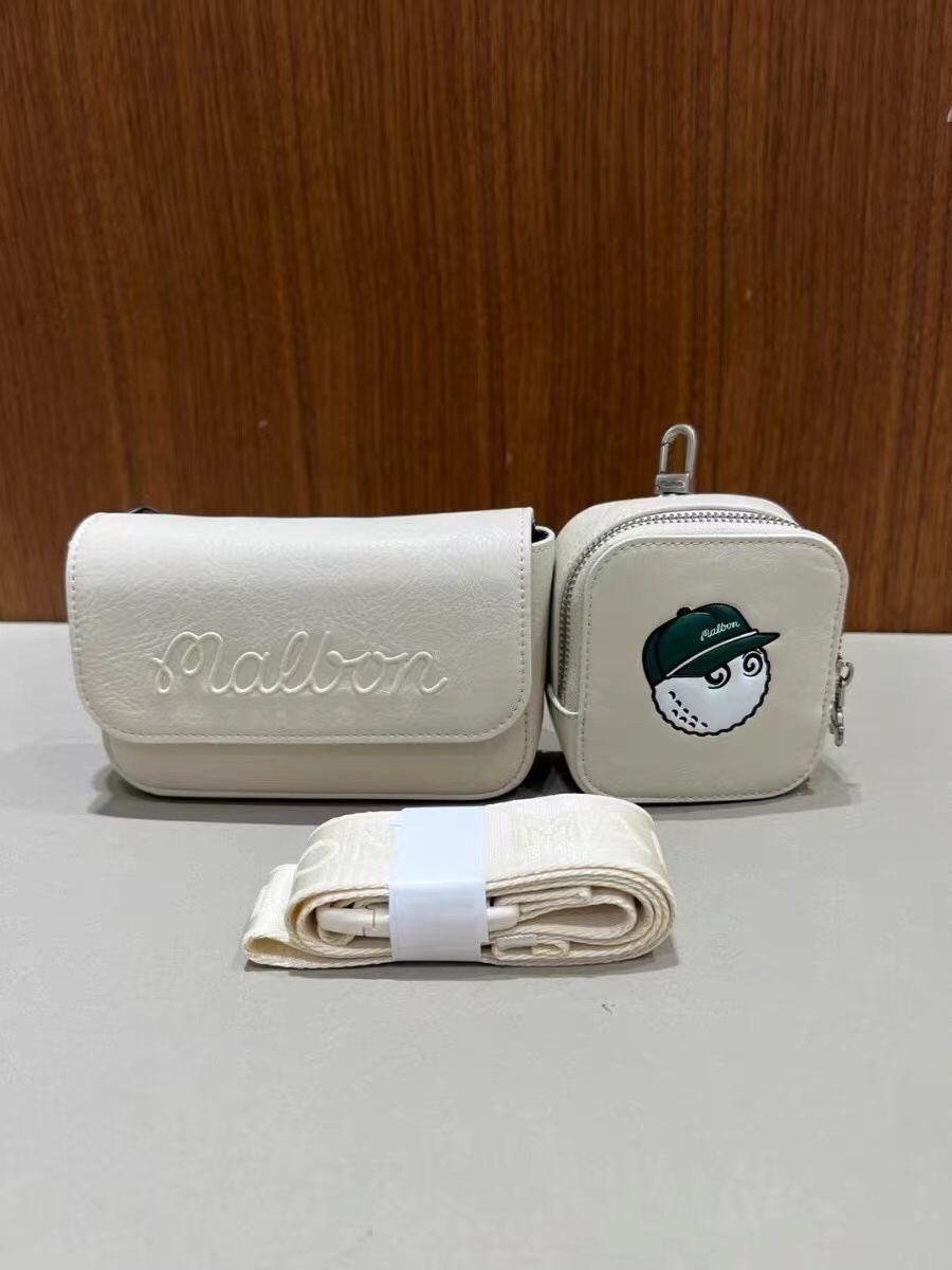 MALBON Korea Women Two-Pocket Belt Bag Golf Waist Bag Accessories