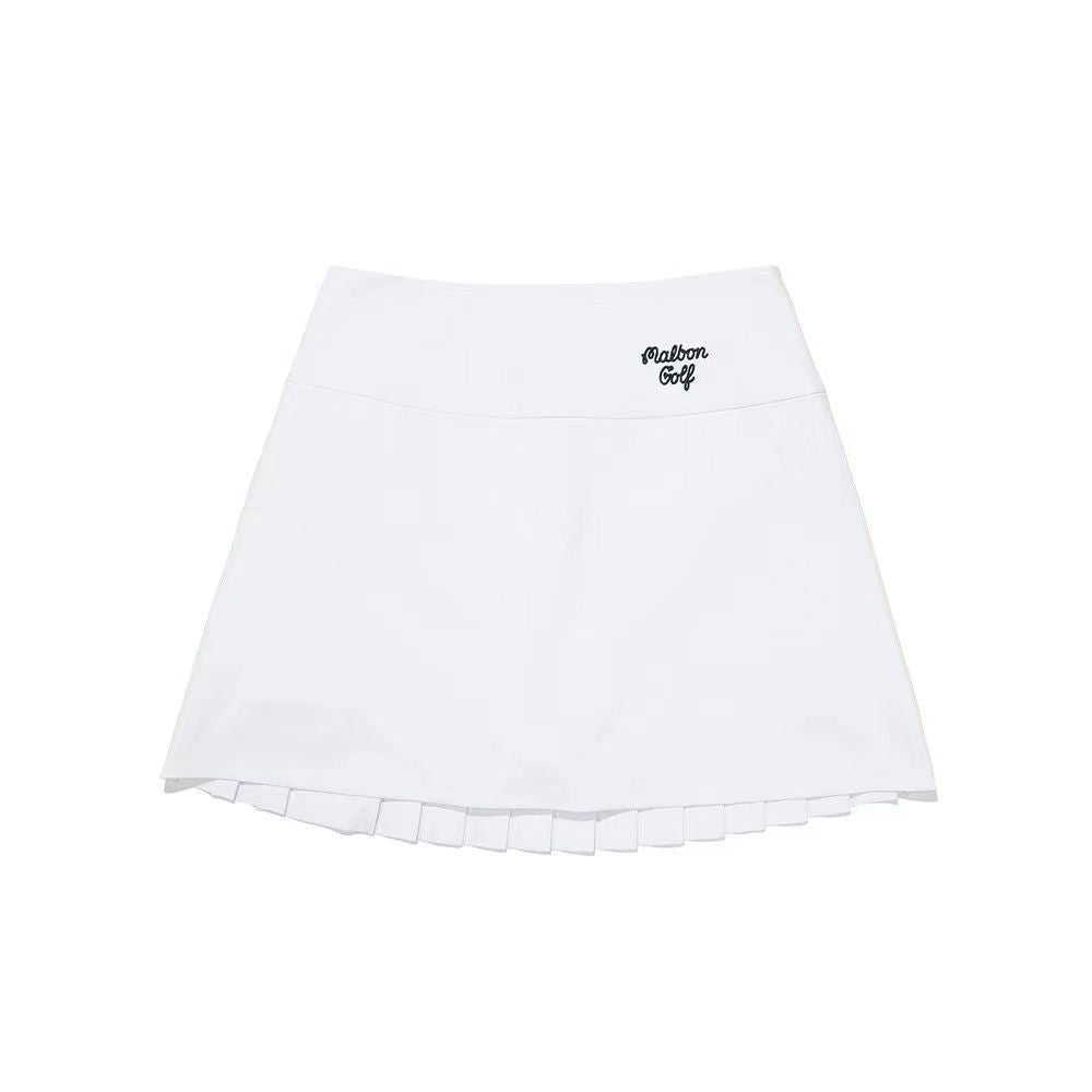 New Malbon Korea Women's Double Tiered Pleated Golf Skirt