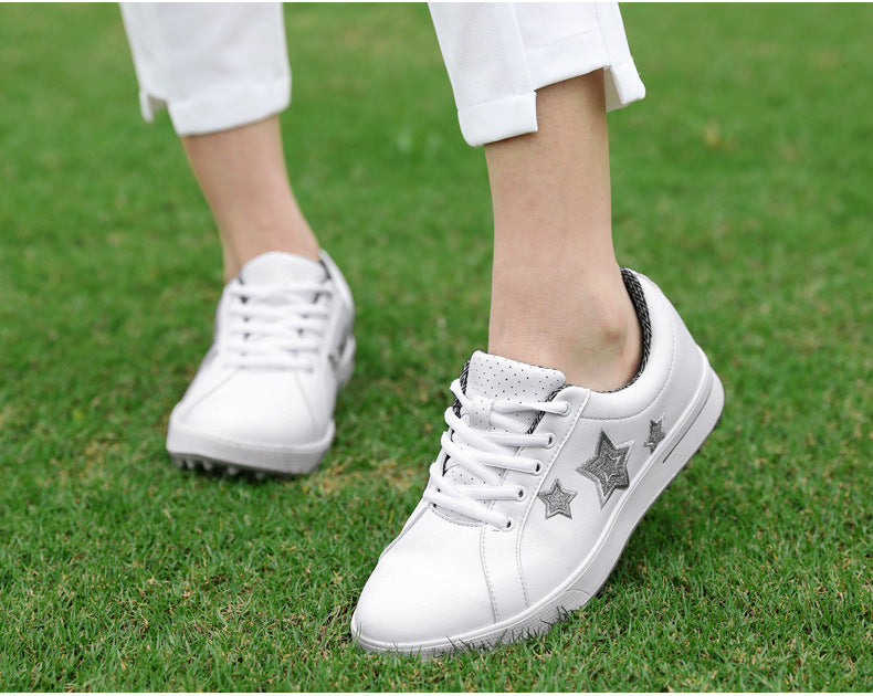 GREEN STAR Women's Golf Shoes Waterproof stud-less ladies casual golf shoes