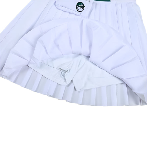 Malbon Korea Golf Skirt with Small Bag, quick dry pleated skirt for women+ detachable ball bag