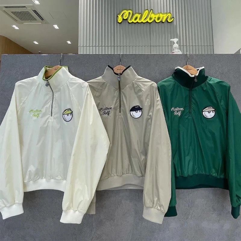 MALBON GOLF Korea Original Women's Jacket Ultralight Wind & Sun Protection Windbreaker Outerwear