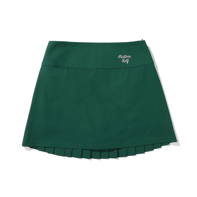 New Malbon Korea Women's Double Tiered Pleated Golf Skirt