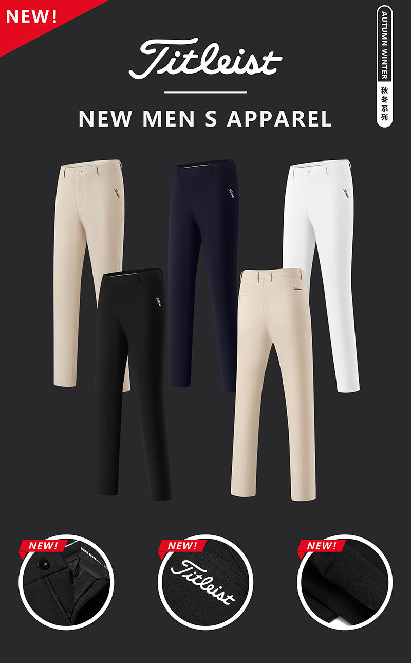 Titlelist Korea Men's FW Trousers Slim Fit Athletic Stretch Golf Pants