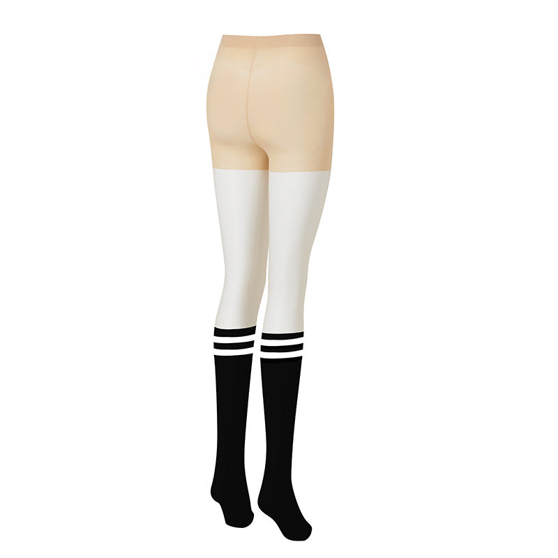 Celebrity Golf 2-In-1 Golf Tights, leggings + half stockings, sunscreen leggings, sports stretch tights & socks attached