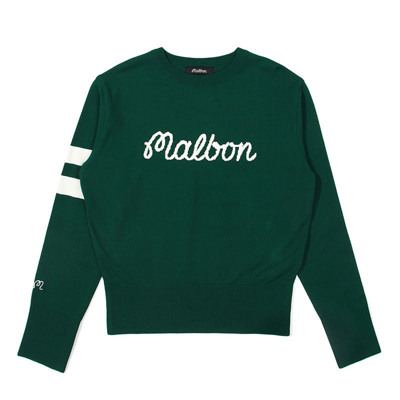 MALBON Korea Women Sweater FW long-sleeved mid-thickness knitwear shirt