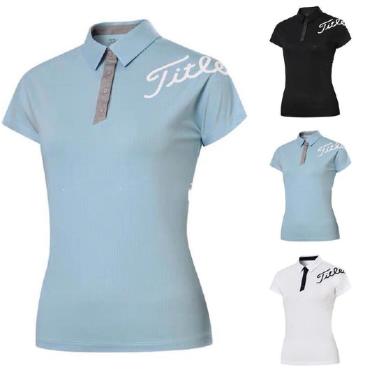 Titleist Korea Women's Golf T-Shirt Quick-Drying Breathable Jersey Sweat-Resistant Polo Shirt