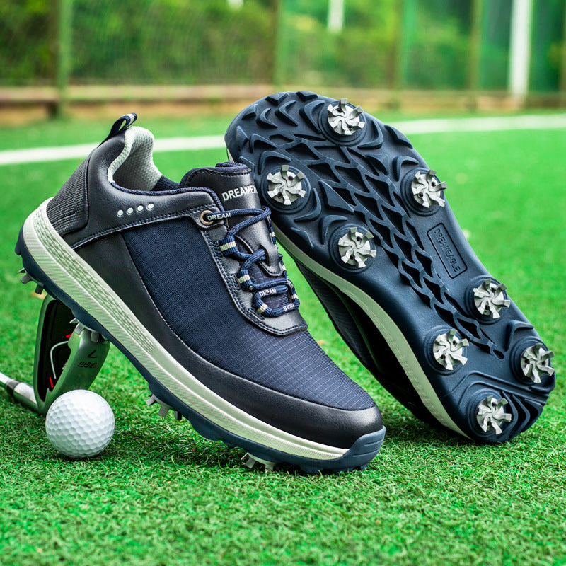 GREEN STAR Men's Professional Spiked Golf Shoes Waterproof Breathable Sneakers