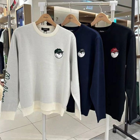 Malbon Korea Men Buckets Point Basic Sweater shirt